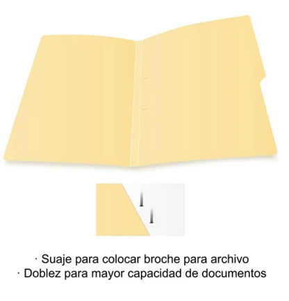 Folder Oficio Member's Mark Crema con 150 pzas