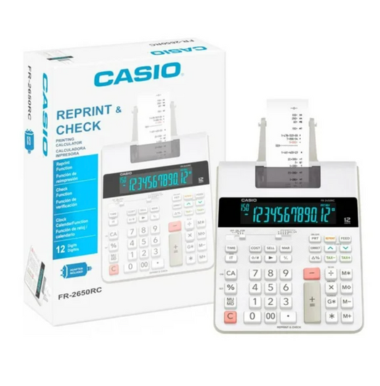 Sumadora Casio con Impresor FR-2650RC-U-DC - .