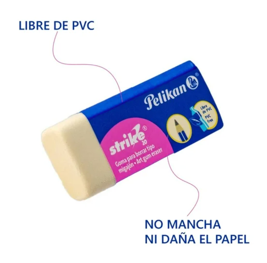 Goma de Migajón Pelikan Strike 20 Barril con 15 pzas - .