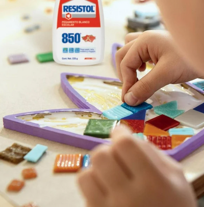 Set de Pegamento Blanco Escolar Resistol 850 con 2 pzas de 225 g - .