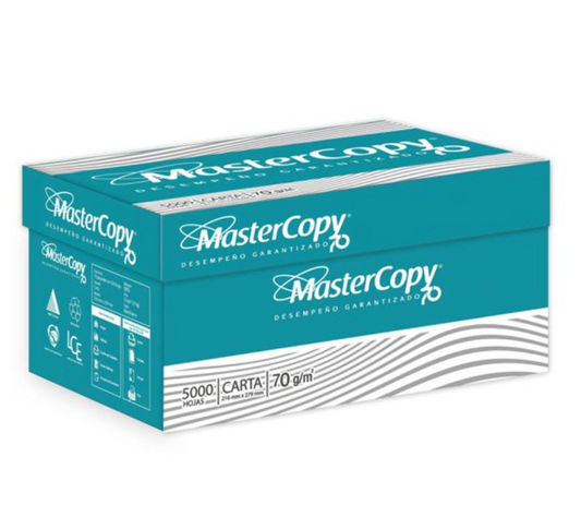 Hojas de Papel Tamaño Carta Mastercopy Master70 con 5000 pzas - .