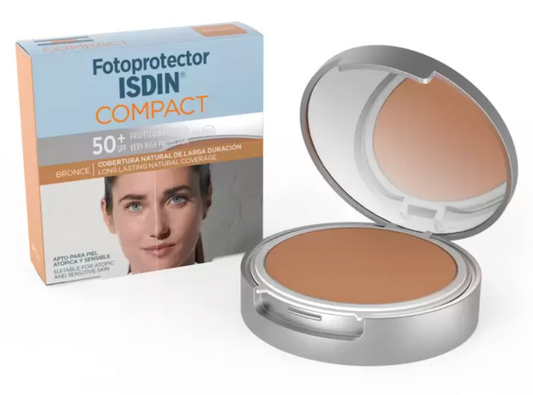 Fotoprotector Compacto Bronce FPS 50+ 10 g Isdin - .