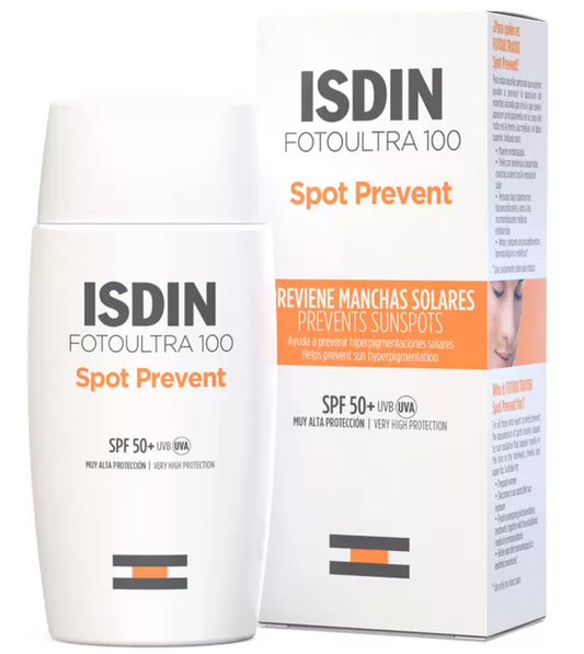 FotoUltra 100 Spot Prevent Protector Solar FPS 50+ 50 ml Isdin - KOZ