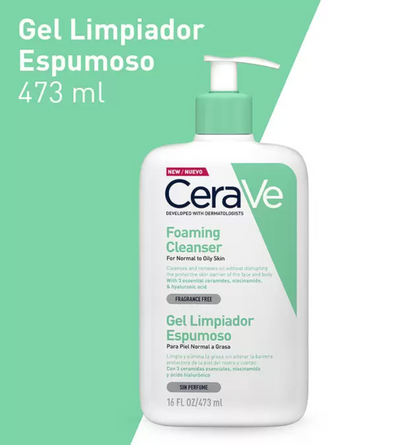 CeraVe Gel Limpiador Espumoso 473 ml - .