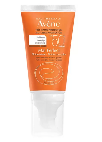 Avène Mat Perfect Protector Solar Toque Seco con Color FPS 50+ 50 ml - .