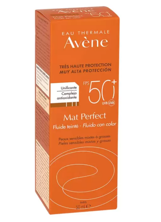 Avène Mat Perfect Protector Solar Toque Seco con Color FPS 50+ 50 ml - .