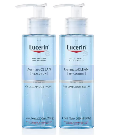 Eucerin Limpiador Facial en Gel 2 pzas de 200 ml - .