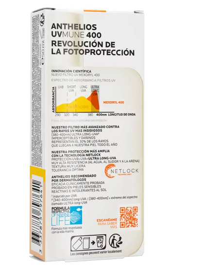 La Roche Posay Anthelios UV Mune 400 Fluido Con Color FPS50+ 50ml - .