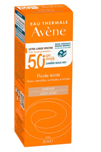 Avène Maticante Fluido Solar con Color FPS 50+ 50 ml - .