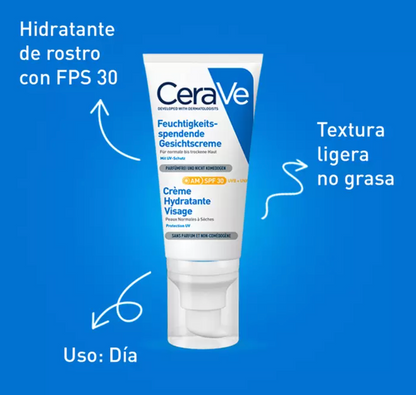 CeraVe Loción Hidratante de Rostro FPS 30+ Piel Seca 52 ml - .