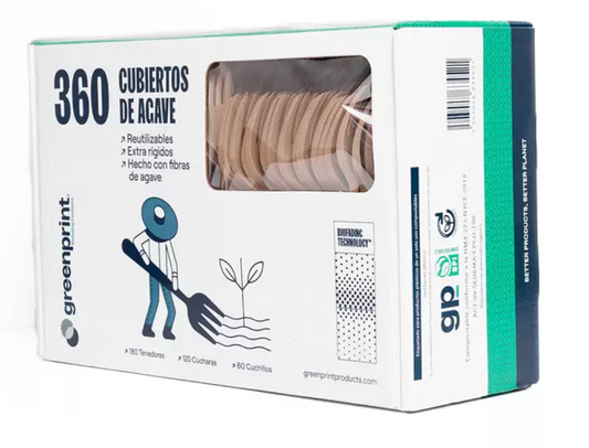 Greenprint Cubiertos Degradables 360 piezas - .