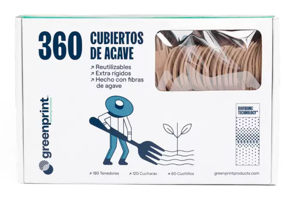Greenprint Cubiertos Degradables 360 piezas - .