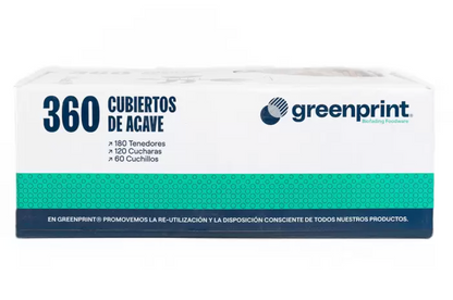 Greenprint Cubiertos Degradables 360 piezas - .