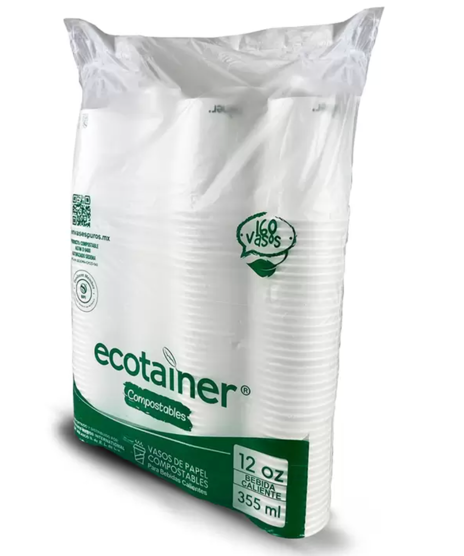 Ecotainer Vasos 160 pzas de 355 ml - KOZ