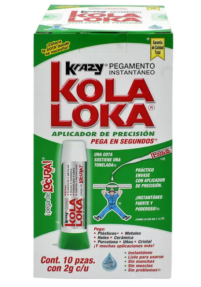 Krazy Kola Loka Pegamento Líquido 10 Piezas - KOZ