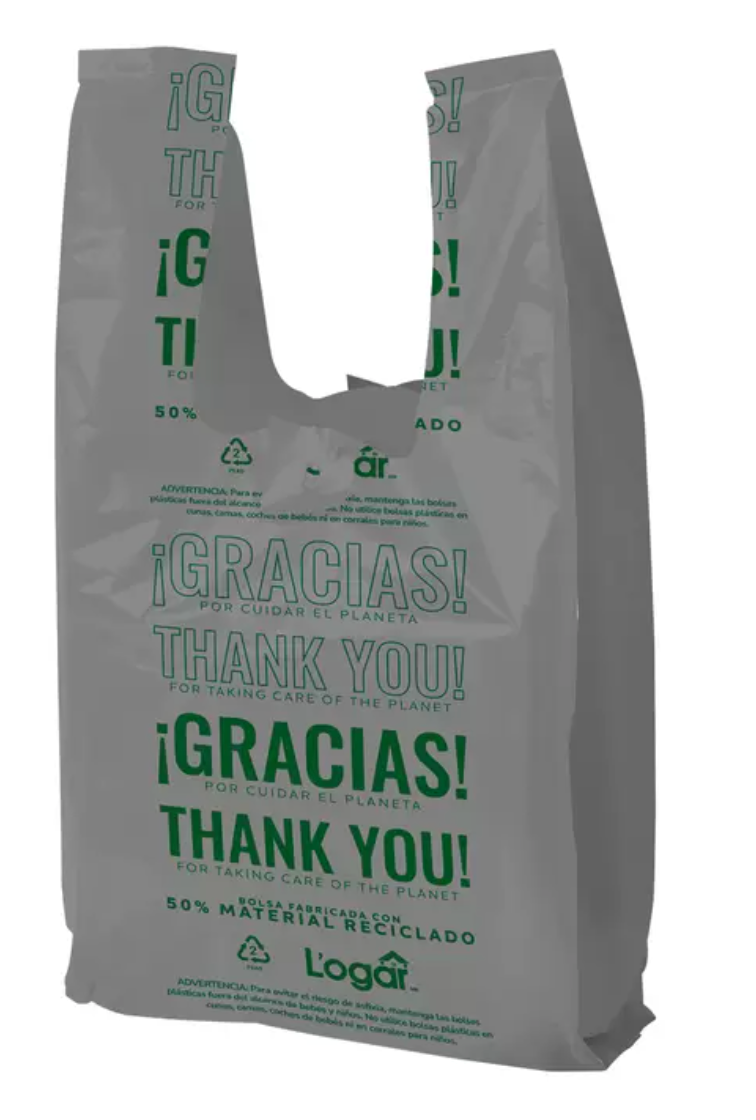 Logar Bolsas Tipo Camiseta 750 piezas - .
