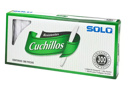 Solo Cuchillos de plástico 300 piezas - KOZ