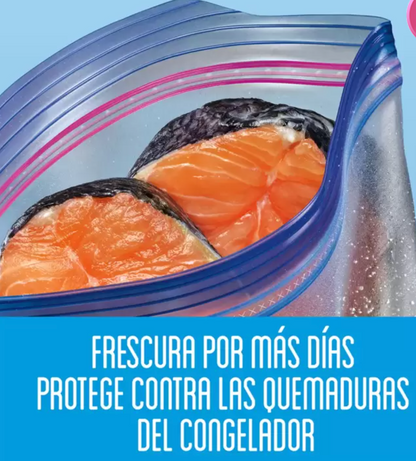 Ziploc Bolsas para Congelar con Cierre Slider 104 piezas - .