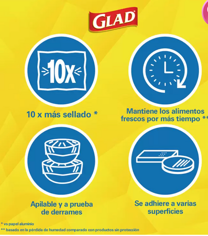 Glad Press'n Seal Plástico Adherente 3 piezas - KOZ