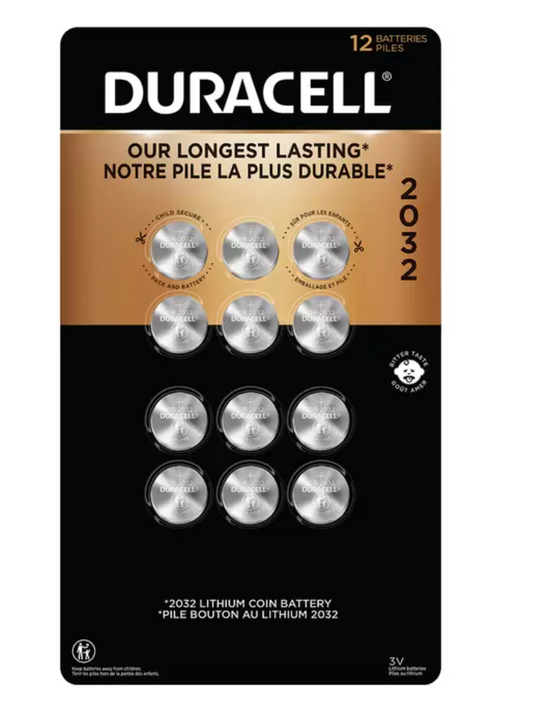 Duracell, Pilas de Litio 2032 3V de 12 piezas - KOZ