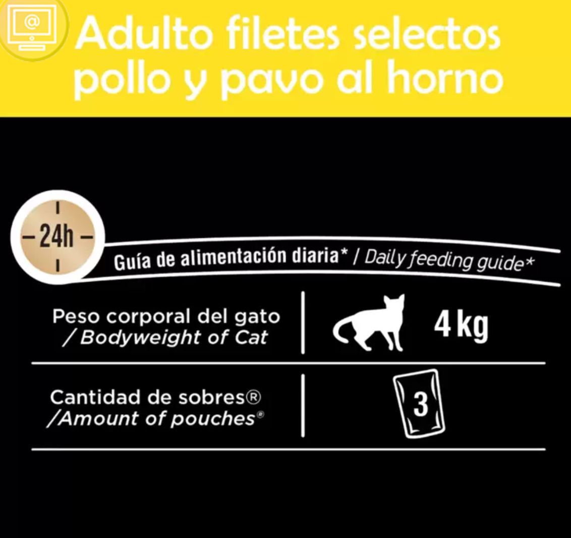 Sheba Alimento Húmedo para Gato Sabor Pavo y Pollo 24 pzas de 85 grs - KOZ