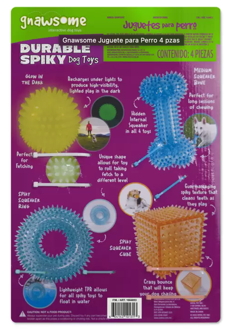Gnawsome Juguete para Perro 4 piezas - .