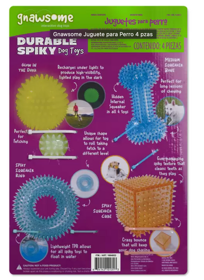 Gnawsome Juguete para Perro 4 piezas - .