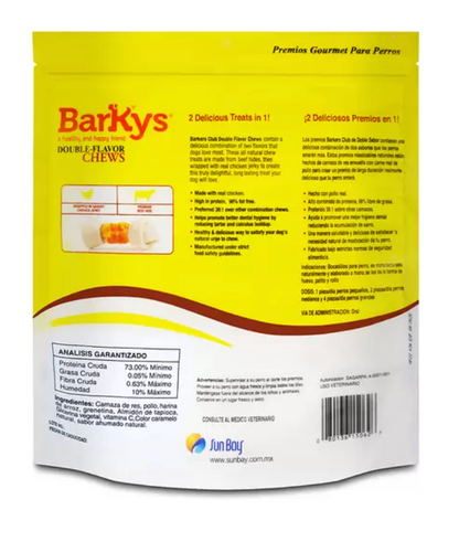 Barkys Hueso de Carnaza de Res y Pollo 10 piezas - KOZ