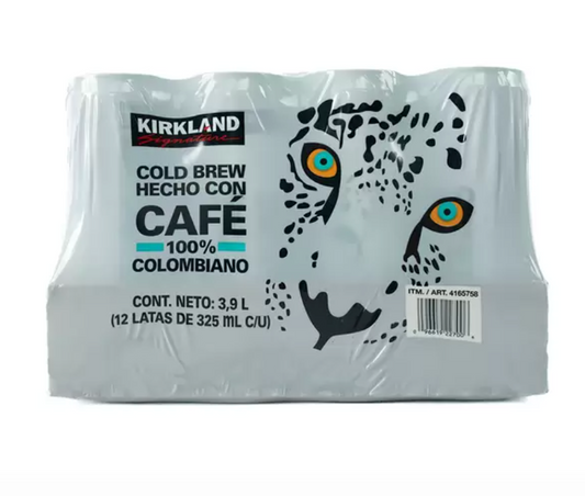 Kirkland Signature Cold Brew 100% Café Colombiano 12 Latas de 325 ml - .