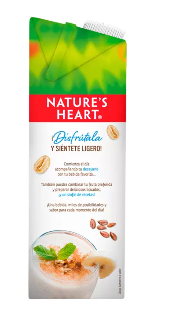 Nature's Heart Bebida de Avena y Linaza 6 de 946 ml - KOZ