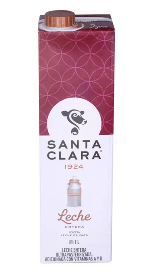 Santa Clara Leche Entera 6 pzas de 1 L - .