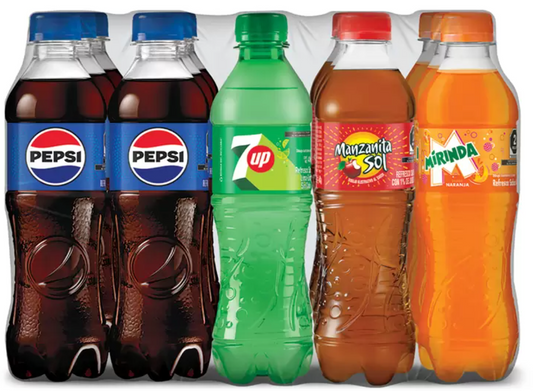 Pepsi Mix de Refresco 15 pzas de 400 ml - .