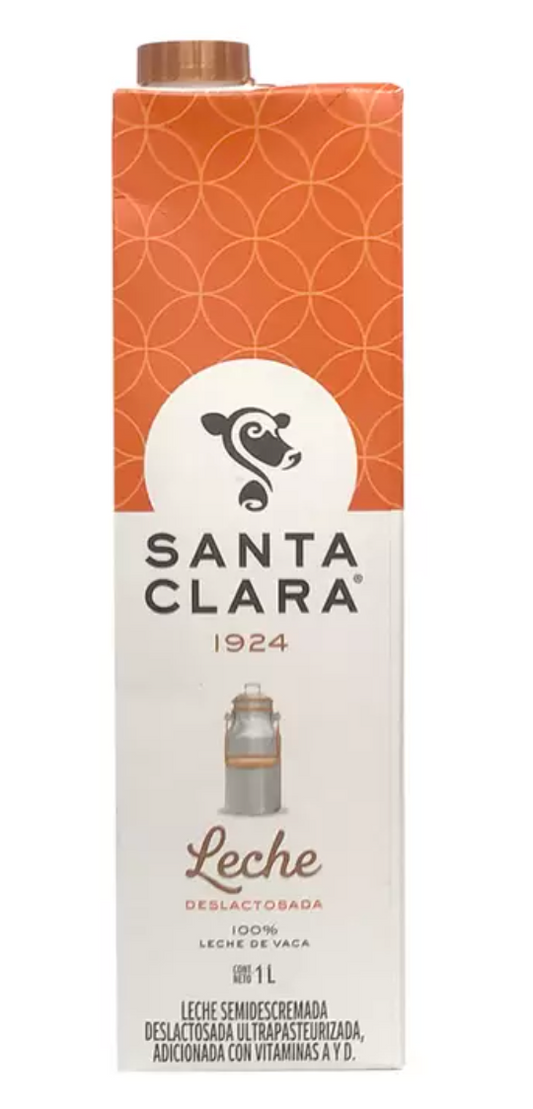 Santa Clara Leche Deslactosada 6 pzas de 1 L - KOZ