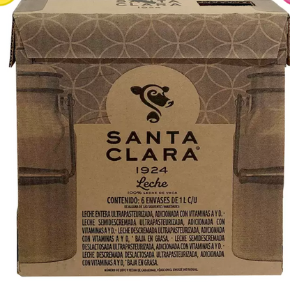 Santa Clara Leche Deslactosada 6 pzas de 1 L - KOZ