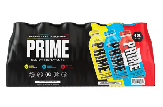 Prime Bebida Hidratante 18 piezas de 500 ml - .