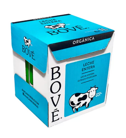 Bové Leche Entera Orgánica 6 pzas de 946 ml - KOZ