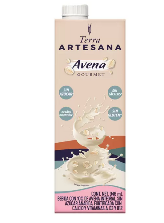 Terra Artesana Bebida de Avena con 6 piezas de 946 ml - .