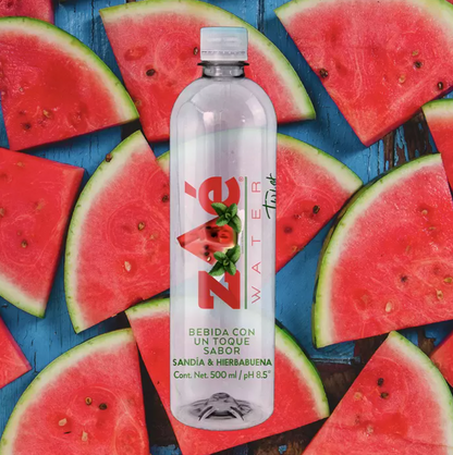 Zoé Water Twist Agua Alcalina Sabor Sandía y Hierbabuena 12 piezas de 500 ml - .