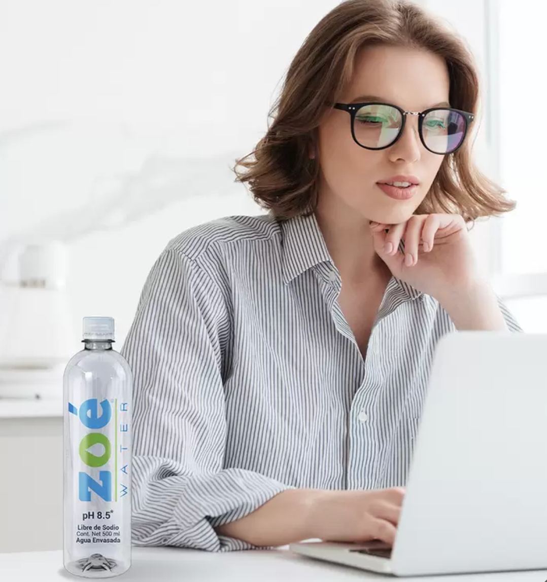 Zoé Water Agua Alcalina 12 piezas de 500 ml - KOZ