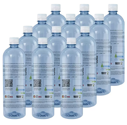 Zoé Water Agua Alcalina 12 piezas de 900 ml - .