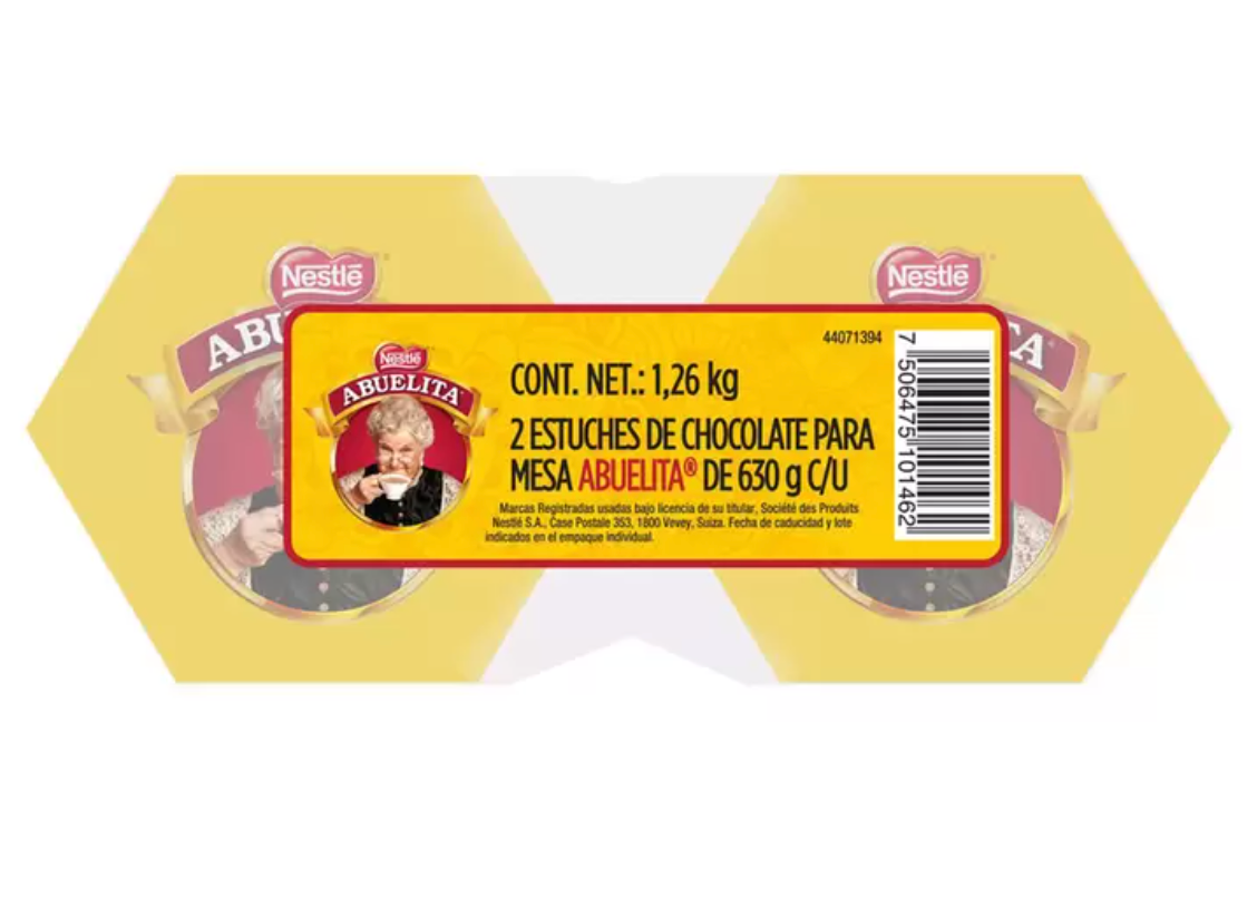 Chocolate Abuelita 2 piezas de 630 grs