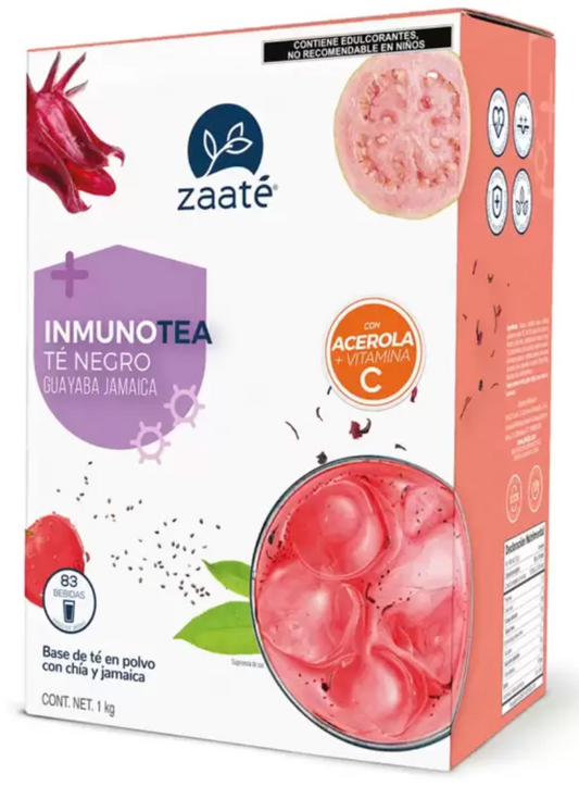 Zaaté Inmuno Tea Té Negro Guayaba Jamaica con Vitamina C y Acerola 1 kg - .