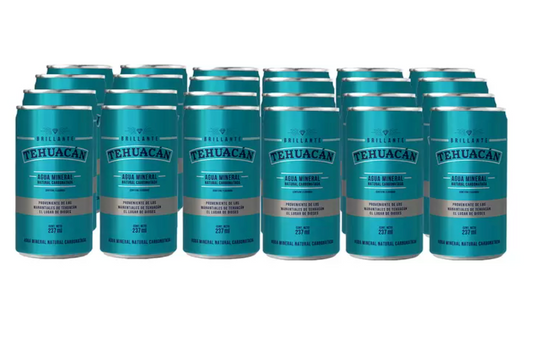 Tehuacán Agua Mineral 24 piezas de 237 ml - .
