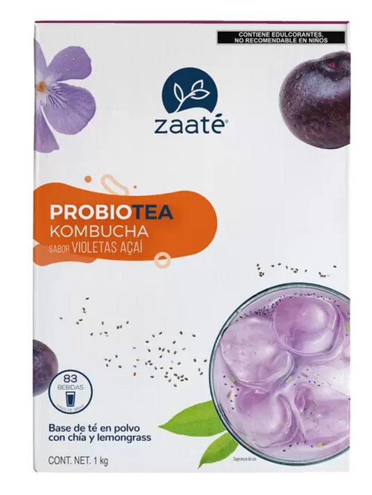 Zaaté Té Verde Kombucha Sabor Violetas Açai y Chía 1 kg - .