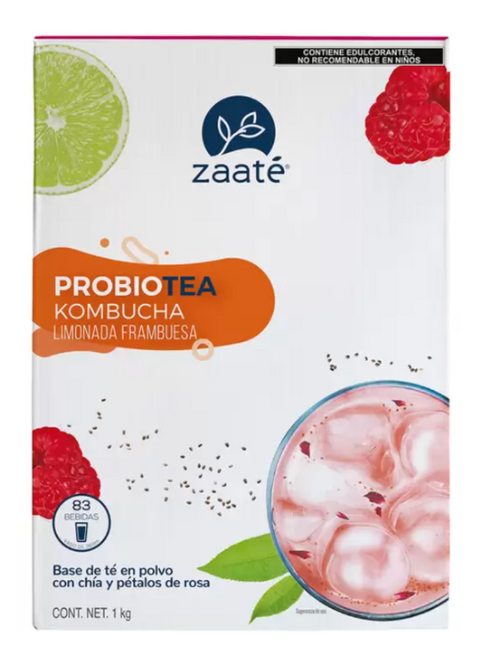 Zaaté Té Blanco Kombucha Limonada Frambuesa Chía 1 kg - KOZ
