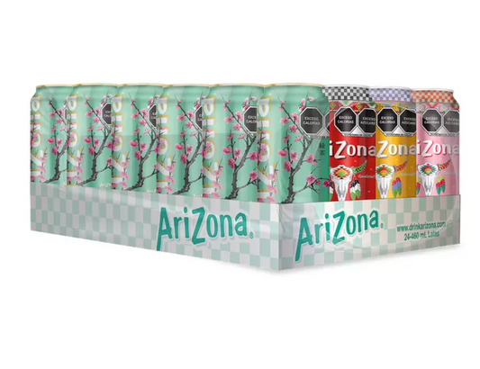 Arizona Té Sabores Surtidos 24 latas de 460 ml - .