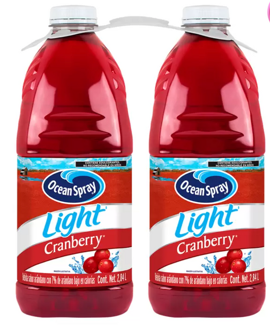 Ocean Spray Bebida de Arándano Baja en Calorías 2 pzas de 2.83 L - KOZ