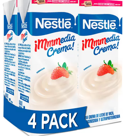 Nestle Media Crema 4 piezas de 1 L - KOZ