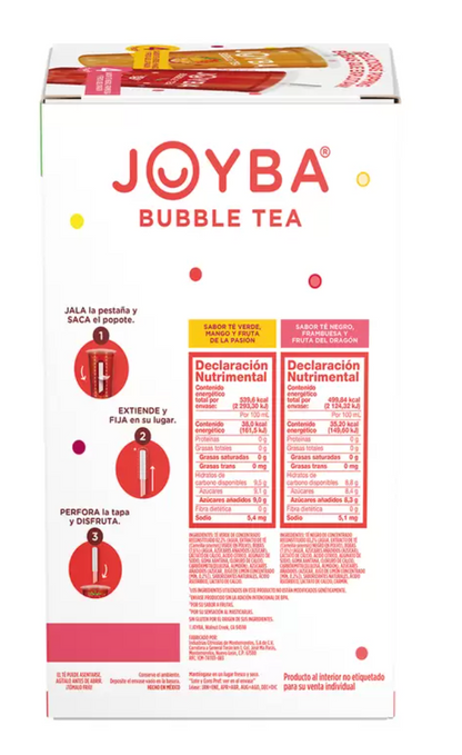 Joyba Bubble Tea 8 piezas de 355 ml - .