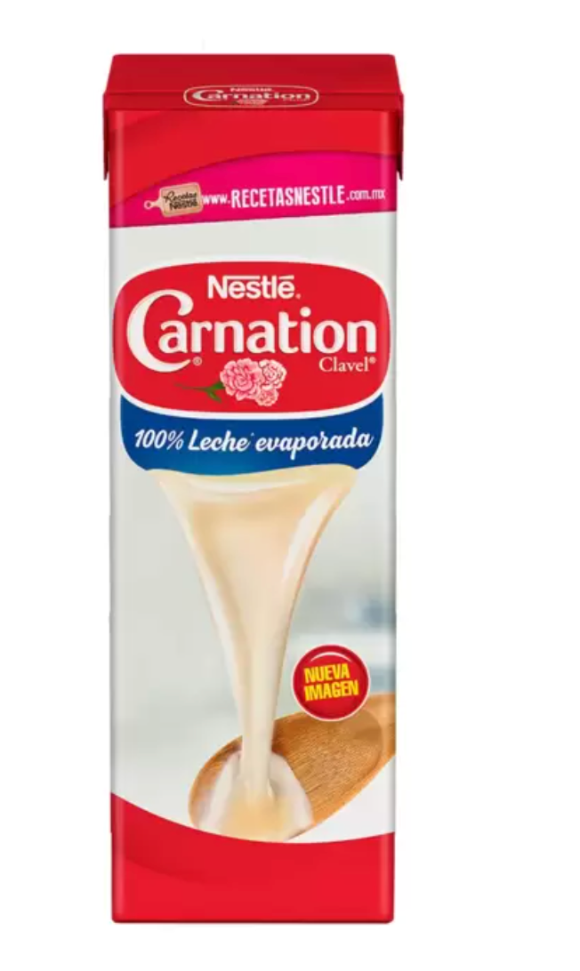 Carnation Clavel Leche Evaporada 4 pzas de 1 L - .